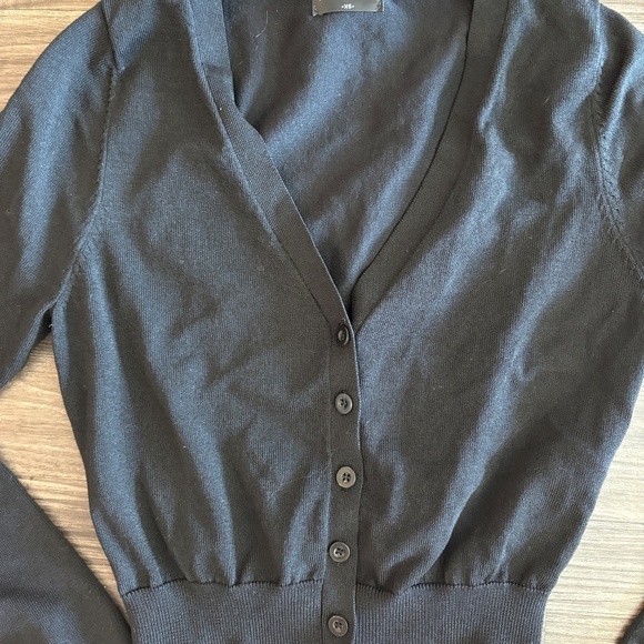 White Fox Boutique Beat goes on Cardigan Black XS Long Sleeve - Picture 4 of 9